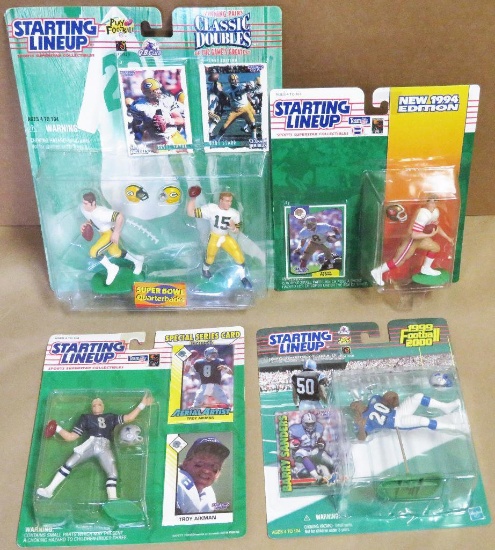 Lot of (7) 1990's Starting Line-Up Football Figures.