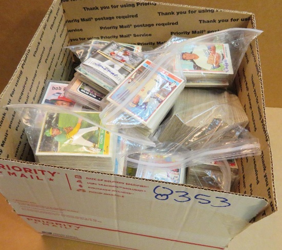 Thousands of mostly 1970's Baseball, Football, Basketball & Hockey Cards (most Topps). Includes