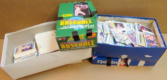 Box full of misc Baseball, Basketball & Football Cards. Have to look through this lot!