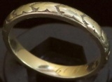 Antique Ring tests 18K. Approx 4.0 grams.
