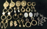 Lot of (17) Pairs of Vintage Clip-on Costume Jewelry Earrings.