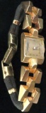 Antique Lady's Usita Ancre 15 Rubis / Jewels Watch marked 18K. Two links on each side test 18K from