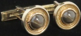Pair of Cufflinks marked 14K yellow gold. Approx 9.5 grams.
