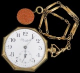 Standard Watch Co. Pocket Watch 7 Jewels movement # 054480 with Watch Fob.