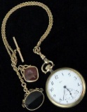Elgin Pocket Watch 15 Jewels movement # 21497016 with watch fob.