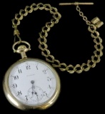 Illinois Pocket Watch 17 Jewels movement # 2340505 with watch fob.