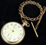 Standard Pocket Watch 7 Jewels movement # BD101563. with watch fob.