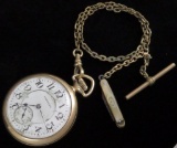 Hampden Pocket Watch No. 104 - 23 Jewels movement # 3322377 with pocket knife watch fob.