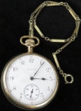 Elgin Pocket Watch 7 Jewels movement # 19284682 with watch fob.