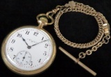 Elgin National Pocket Watch 17 Jewels movement # 9082938 with watch fob.