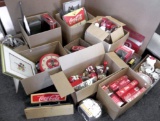 Huge Lot of Coca Cola Collectibles. Many boxes! (mostly newer). Pickup Only! No Shipping on this