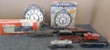 2pc. Lot of Lionel: Lionel Train and Lionel Train Clock in box.