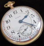 Elgin Pocket Watch 19 Jewels movement # 17539114. (glass face pops out).