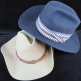 Lot of (4) Cowboy Hats (2) in original bought boxes. Includes (3) Charlie Horse & Beaver Hats.