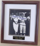 Mickey Mantle & Ted Williams double signed 8x10 vintage B&W photo. With Big Star Autographs Certifi