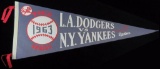 1963 World Series L.A. Dodgers vs. N.Y. Yankees Pennant.