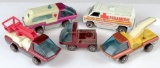 Lot of (5) Hot Wheels Redline includes 1969 (4) The Heavyweights all different & 1974 Paramedic Ambu