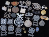 Lot of approx (28) misc. vintage Military Pins & Medals.
