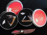 Lot of (3) collector Knives includes LCO Fixed Blade & (2) Case XX Folding Knives in tins.