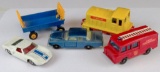 Lot of (5) vintage Matchbox includes No. 57 Land Rover Fire Truck, 1978 No. 24 Shunter, No. 40 Hay T