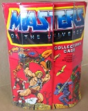 1984 Masters of the Universe Collectors Case with (4) Figures includes Buzz-Off, Cyclone, Beast Man