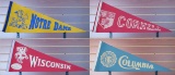 Lot of (25) Vintage Felt College Pennants includes Northwestern, Tulane, Ohio State, University of C