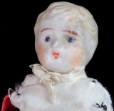 Early Made In Japan Bisque Head Boy Doll with cloth body. Approx 7