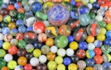 Lot of 240+ collector Marbles. Great variety!