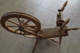 Antique Spinning Wheel with approx 18