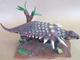 (7) piece lot of large Air-Brushed Resin Dinosaur Models all hand painted.