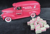 Lot of (4) Danbury Mint Campbell's Soup Delivery Trucks 1920's,1931, 1940's & 1950's. All in box.