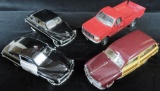 Lot of (4) Danbury Mint & Franklin Mint Collectible Cars (no box) . Because of the delicate nature