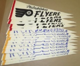Lot of approx (65) vintage Hockey Pennants includes New York Ranger, Philadelphia Flyers, Buffalo Sa