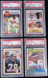 Lot of (8) PSA Certified Football Cards includes Selmon, Kansas City Chiefs Team Leaders, Tim Johnso