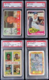 Lot of (11) PSA Certified Baseball Cards includes 1960-1992 includes Wynn, Friend, Aaron, Garvey, Bu
