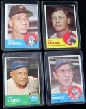 Lot of (18) 1963 Topps Baseball Cards.
