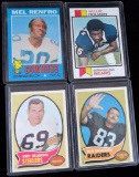 Lot of (18) 1960's & early 1970's Football Cards.