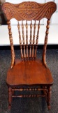 Ornate vintage Rocking Chair with face. Item must be picked up. No Shipping on this item.