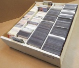Large four row Collector Card Box full of mostly 1990's misc Basketball Cards.