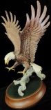 Bald Eagle Sculpture American Majesty Ronald Van Ruyckevelt Franklin Mint 1987.