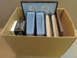 Stamps: Box full of FDC (4) Albums & loose misc.