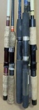 Lot of approx (8) misc quality Fishing Poles. Pickup Only! No Shipping.