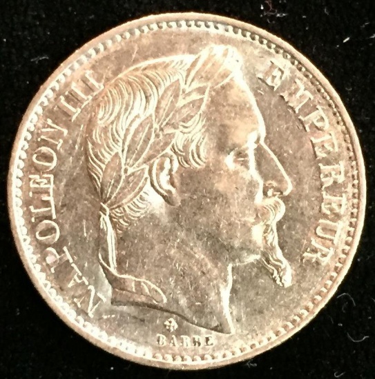 1869 BB Gold 20 Francs