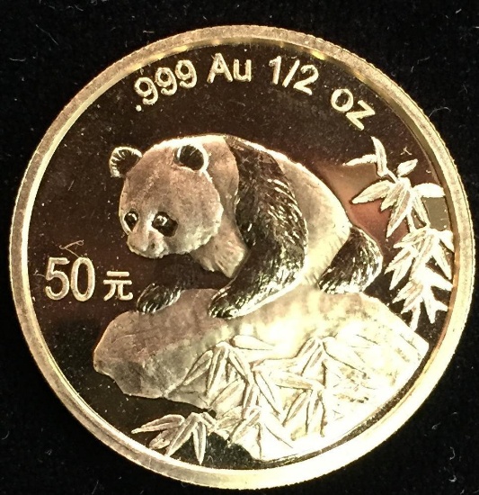 1999 50 Yuan Half Ounce Gold Chinese Panda