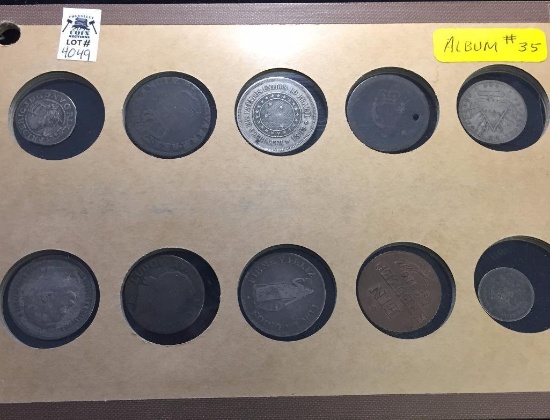 Lot of (10) Coins from the 17th, 18th, and 19th century