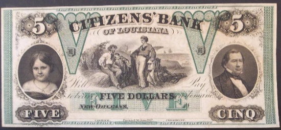 CITIZENS BANK OF NEW ORLEANS, LA $5