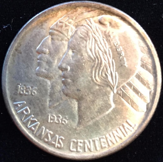 1937 Arkansas Centennial Commemorative Half Dollar