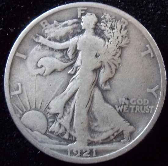 1921 Walking Liberty Half Dollar.