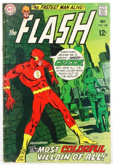 Comic: Flash #188 May 1969 The Most Colorful Villain Of All!