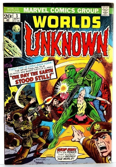 Comic: Worlds Unknown #3 September 1973 Farwell To The Master!